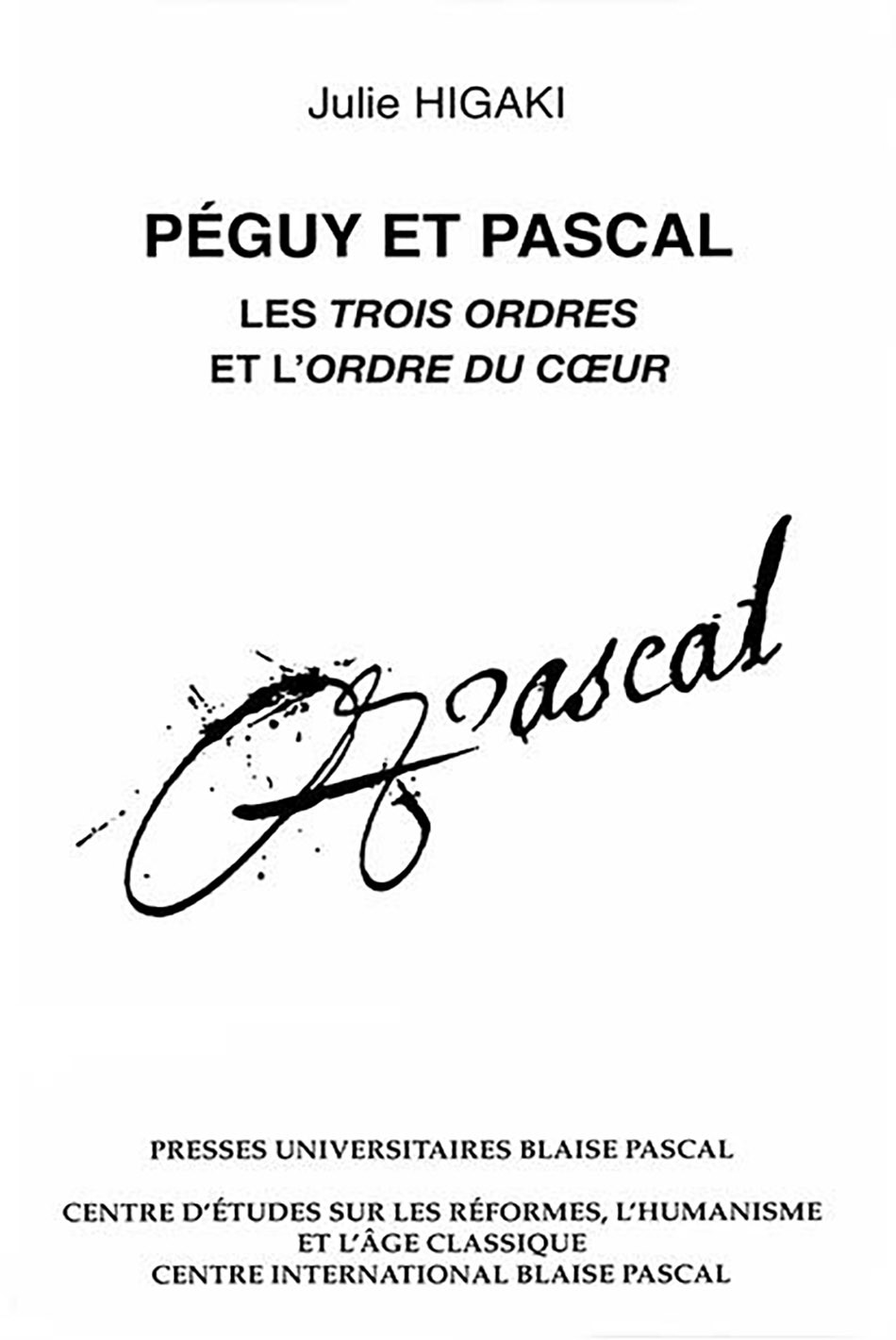 Péguy et Pascal
