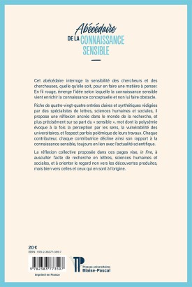 Abécédaire de la connaissance sensible