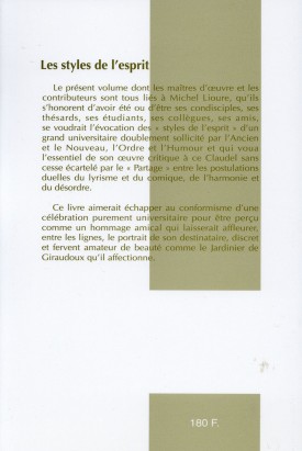 Les styles de l'esprit