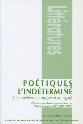 Poétiques de l'indéterminé
