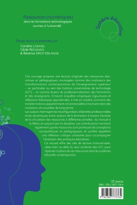 Ressources (numériques) dans les formations technologiques courtes à l’université