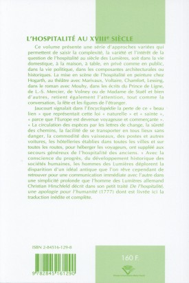 L'hospitalité au XVIIIe siècle