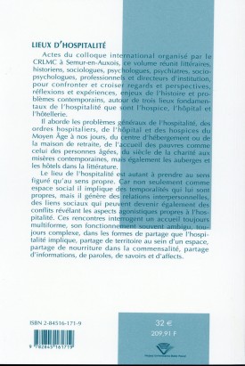 Lieux d'hospitalité