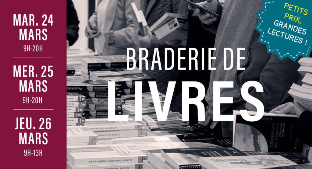 Nouvelle vente de livres à prix soldés ! 