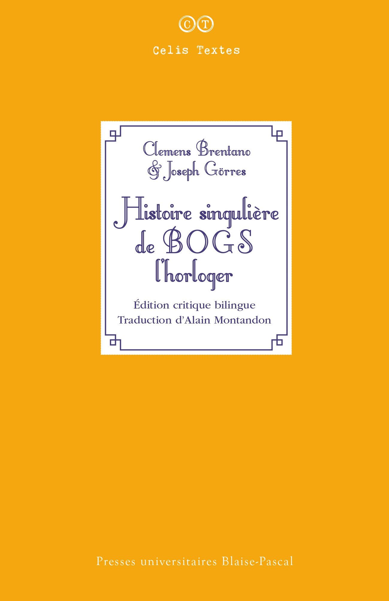 Histoire singulière de Bogs l'horloger